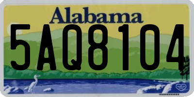 AL license plate 5AQ8104