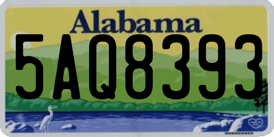 AL license plate 5AQ8393