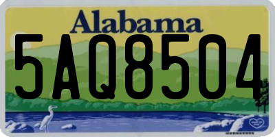 AL license plate 5AQ8504