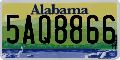 AL license plate 5AQ8866