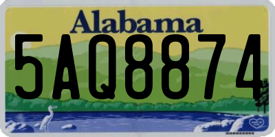 AL license plate 5AQ8874