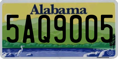 AL license plate 5AQ9005