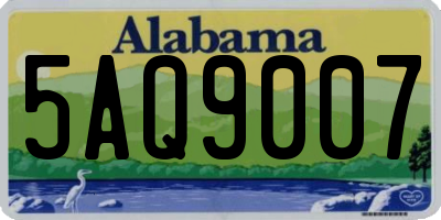 AL license plate 5AQ9007