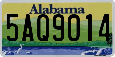 AL license plate 5AQ9014