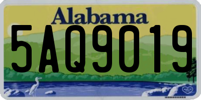 AL license plate 5AQ9019