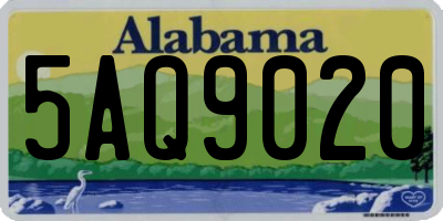 AL license plate 5AQ9020
