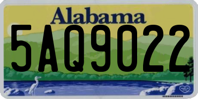 AL license plate 5AQ9022