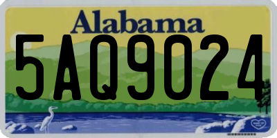 AL license plate 5AQ9024