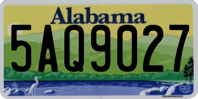 AL license plate 5AQ9027