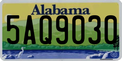 AL license plate 5AQ9030