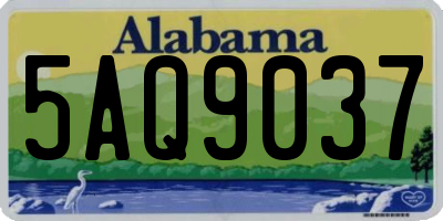 AL license plate 5AQ9037