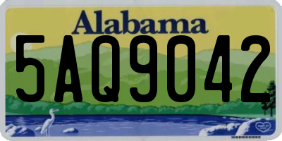 AL license plate 5AQ9042