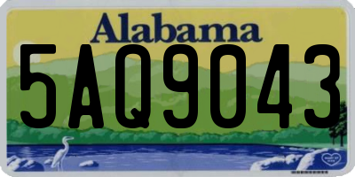 AL license plate 5AQ9043