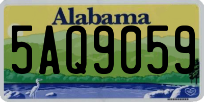 AL license plate 5AQ9059