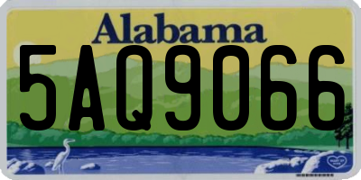 AL license plate 5AQ9066