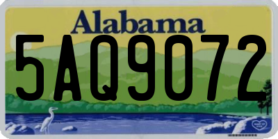 AL license plate 5AQ9072