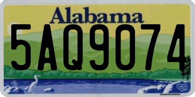 AL license plate 5AQ9074