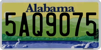 AL license plate 5AQ9075