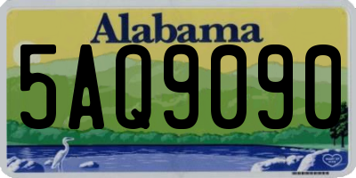 AL license plate 5AQ9090