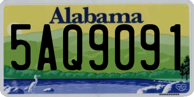 AL license plate 5AQ9091