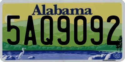 AL license plate 5AQ9092