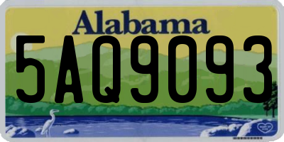 AL license plate 5AQ9093