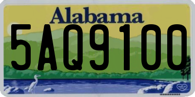 AL license plate 5AQ9100