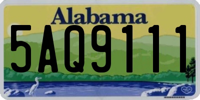 AL license plate 5AQ9111