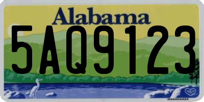 AL license plate 5AQ9123