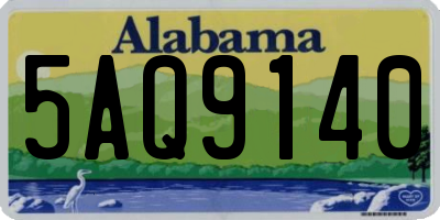AL license plate 5AQ9140