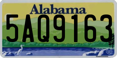 AL license plate 5AQ9163