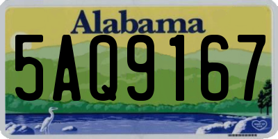AL license plate 5AQ9167