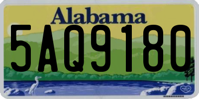 AL license plate 5AQ9180