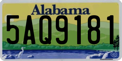 AL license plate 5AQ9181