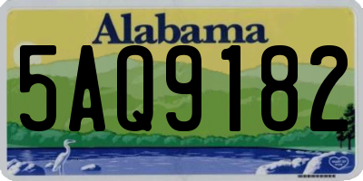AL license plate 5AQ9182