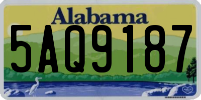 AL license plate 5AQ9187