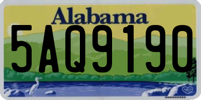 AL license plate 5AQ9190