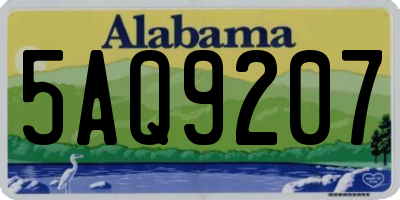 AL license plate 5AQ9207