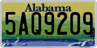 AL license plate 5AQ9209