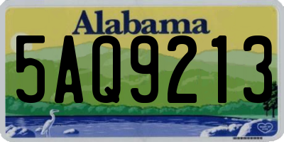 AL license plate 5AQ9213