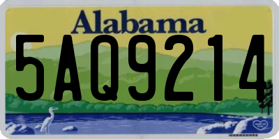 AL license plate 5AQ9214