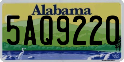 AL license plate 5AQ9220