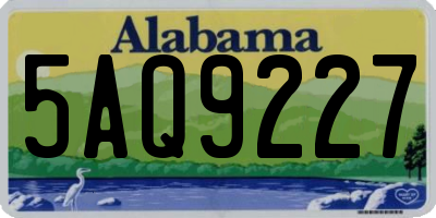 AL license plate 5AQ9227