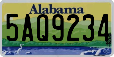AL license plate 5AQ9234