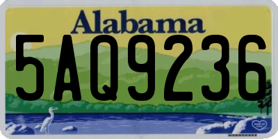 AL license plate 5AQ9236