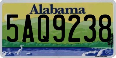 AL license plate 5AQ9238