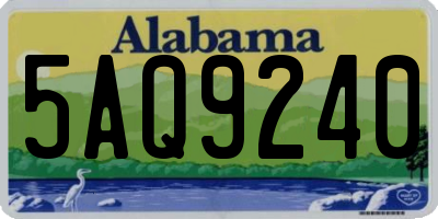 AL license plate 5AQ9240