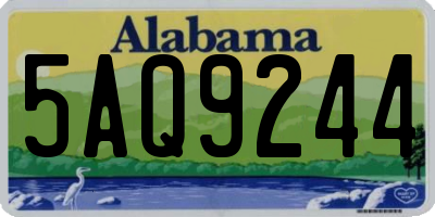 AL license plate 5AQ9244