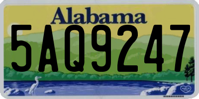 AL license plate 5AQ9247