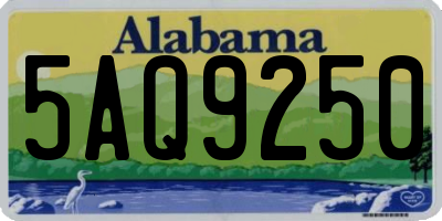 AL license plate 5AQ9250